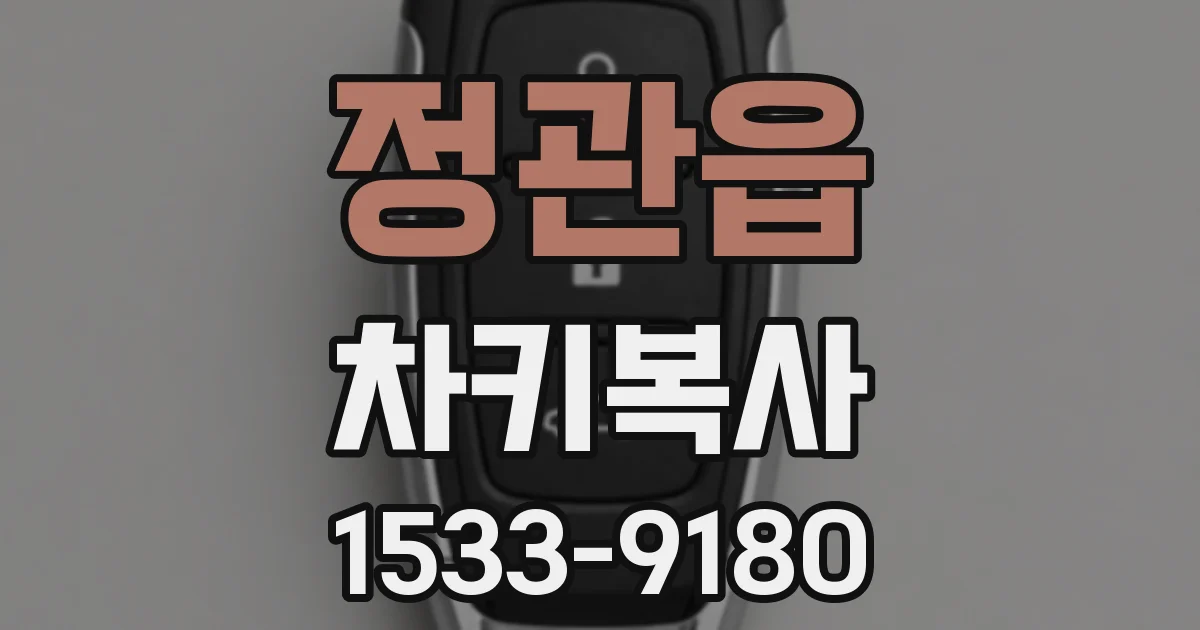 정관읍 차키복사