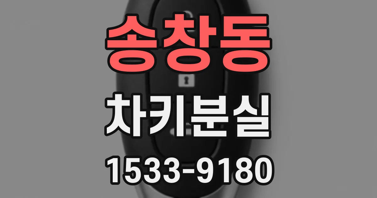 송창동 차키분실