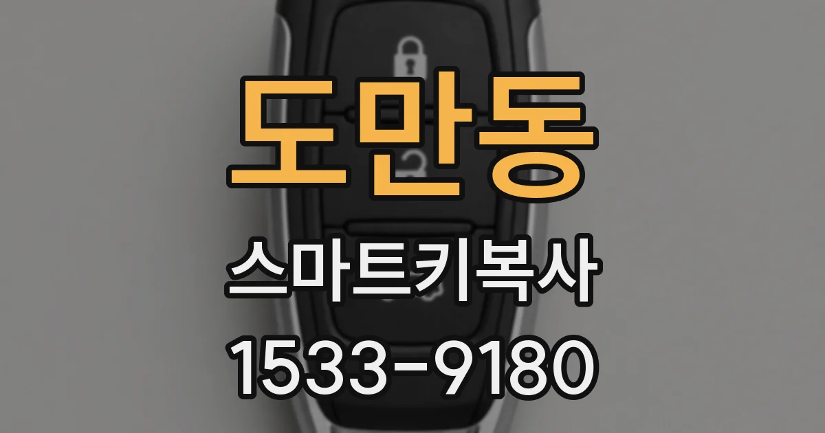 도만동 스마트키복사