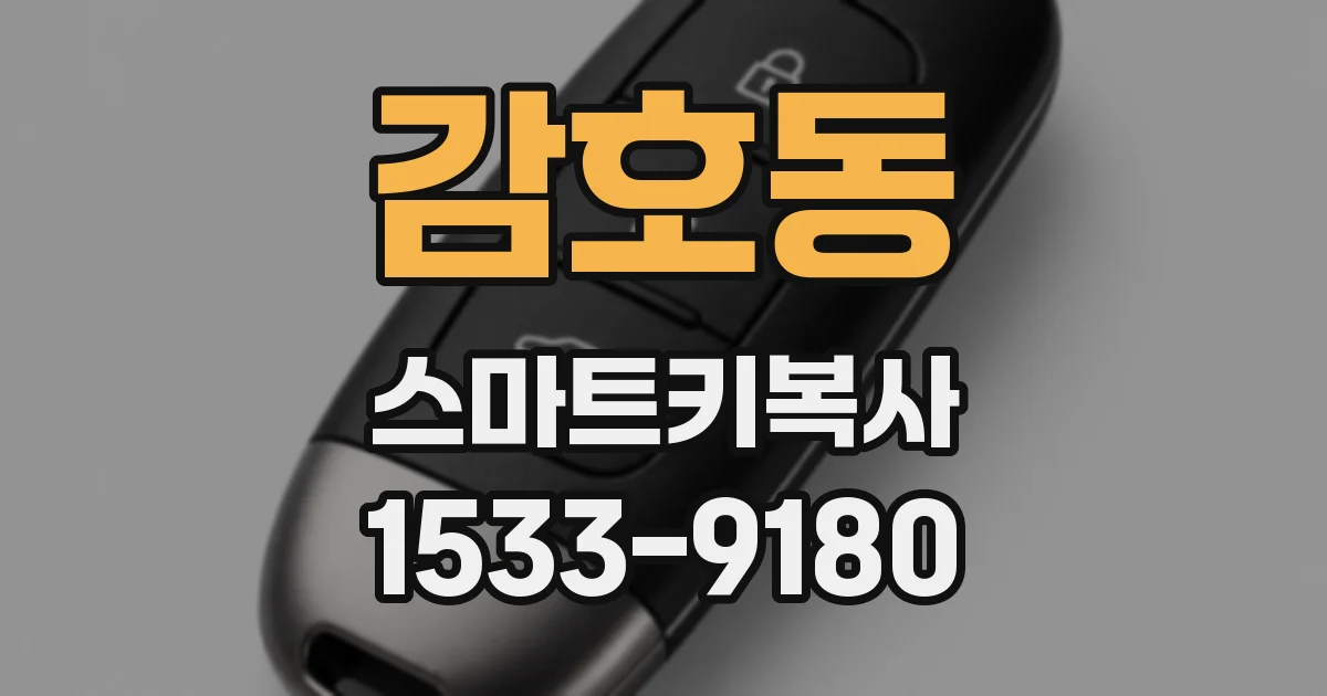 감호동 스마트키복사