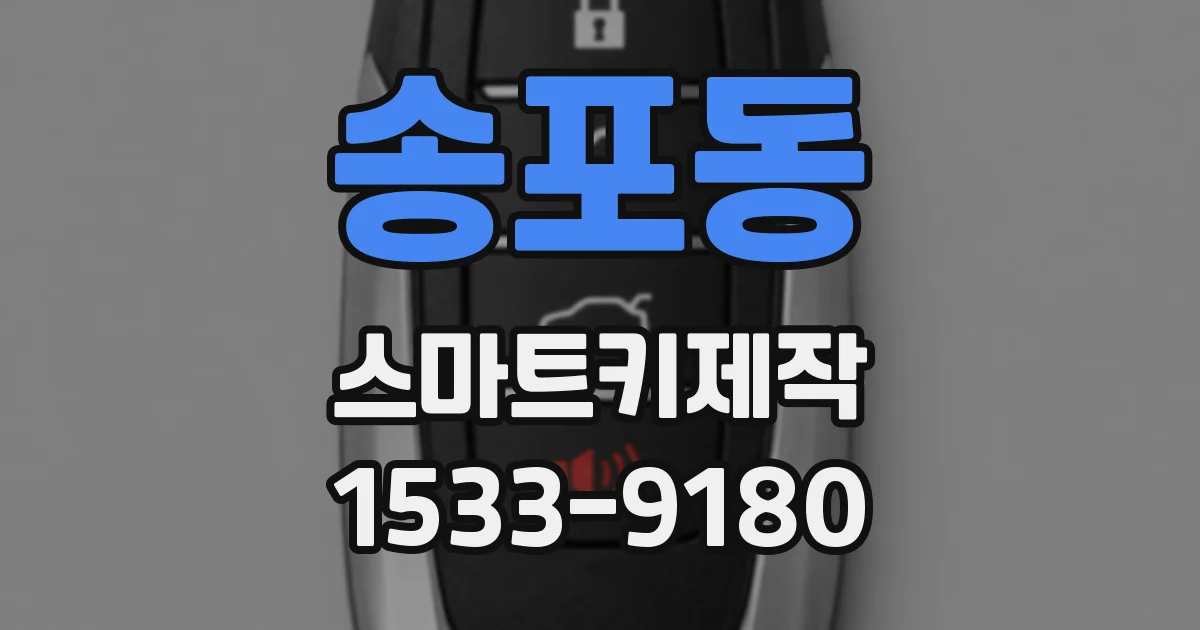 송포동 스마트키제작