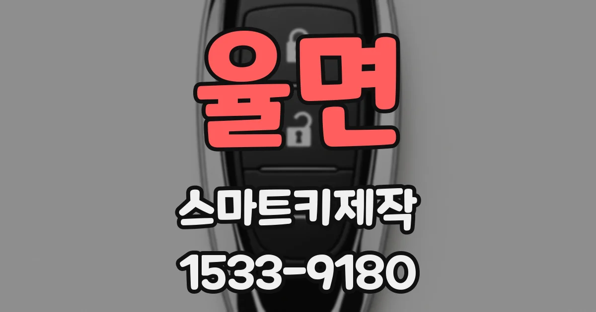 율면 스마트키제작