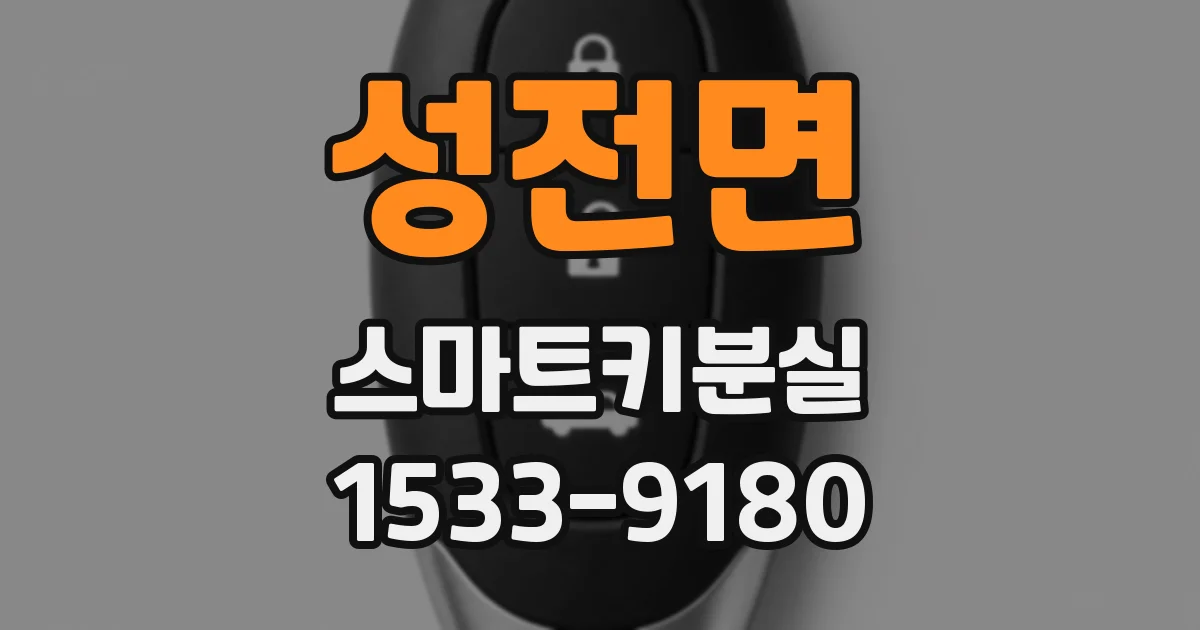 성전면 스마트키분실