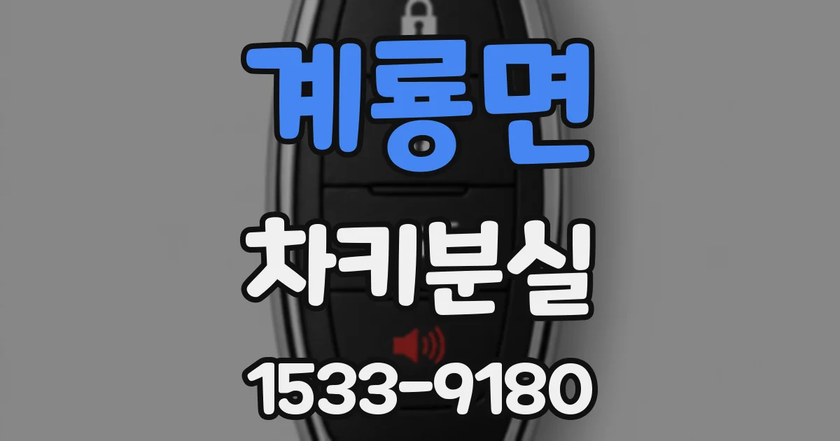 계룡면 차키분실
