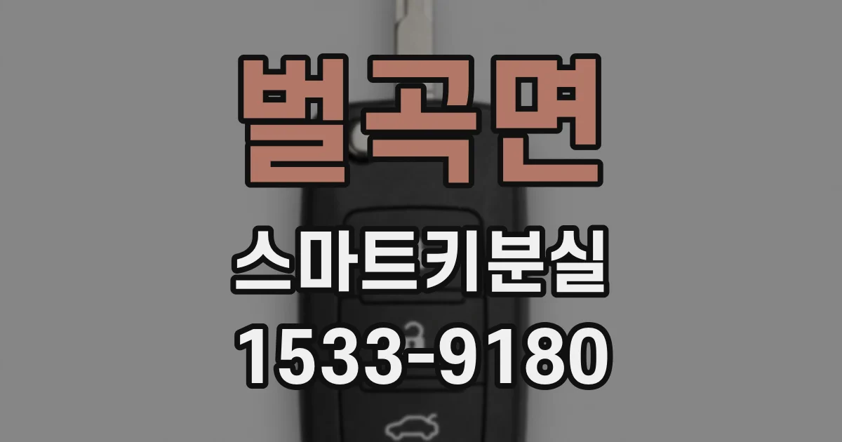 벌곡면 스마트키분실
