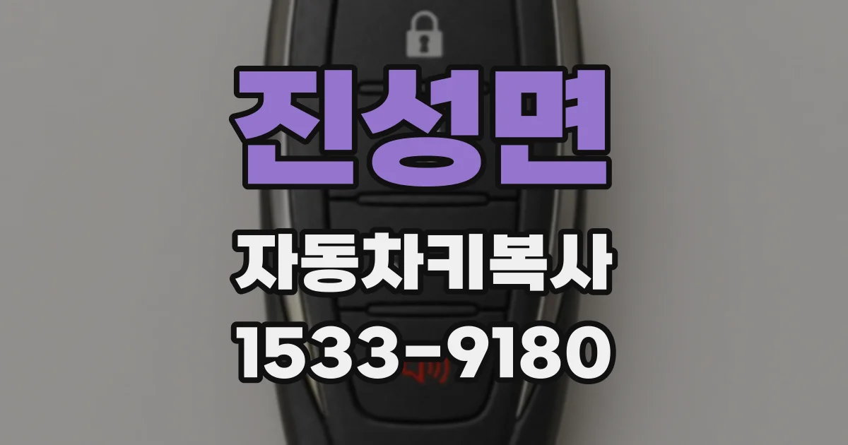 진성면 자동차키복사