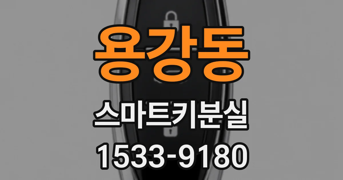 용강동 스마트키분실