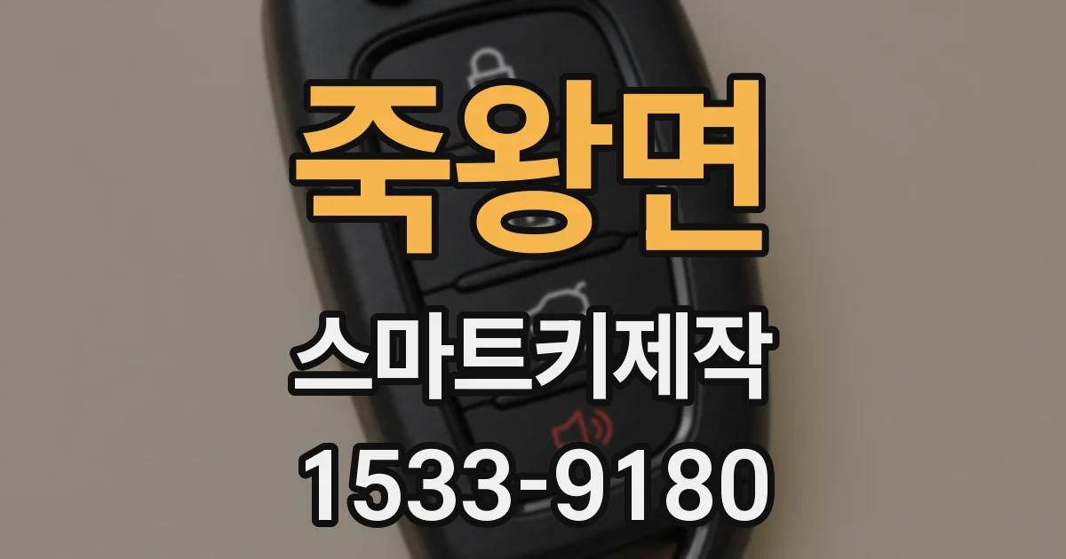 죽왕면 스마트키제작
