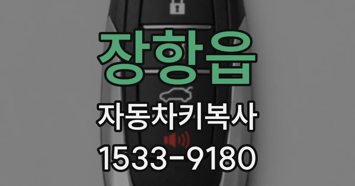 장항읍 자동차키복사