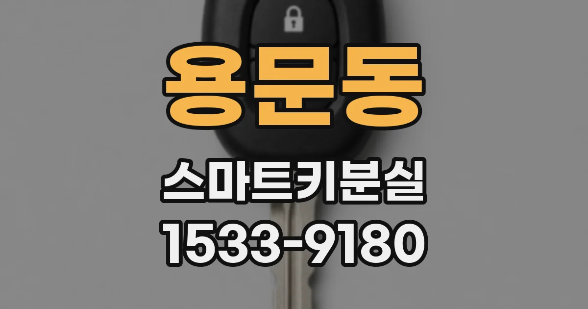 용문동 스마트키분실