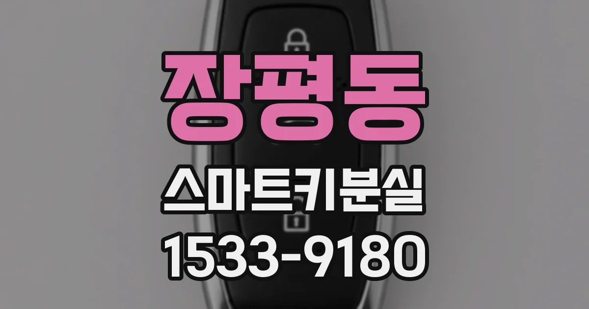 장평동 스마트키분실
