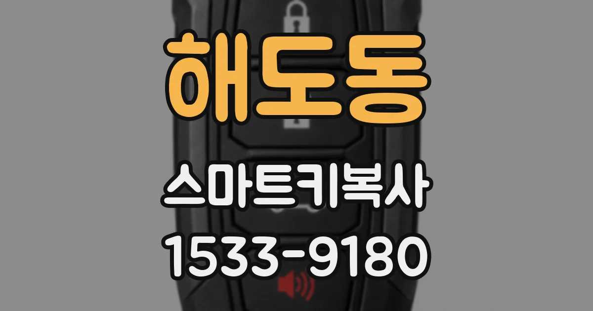 해도동 스마트키복사