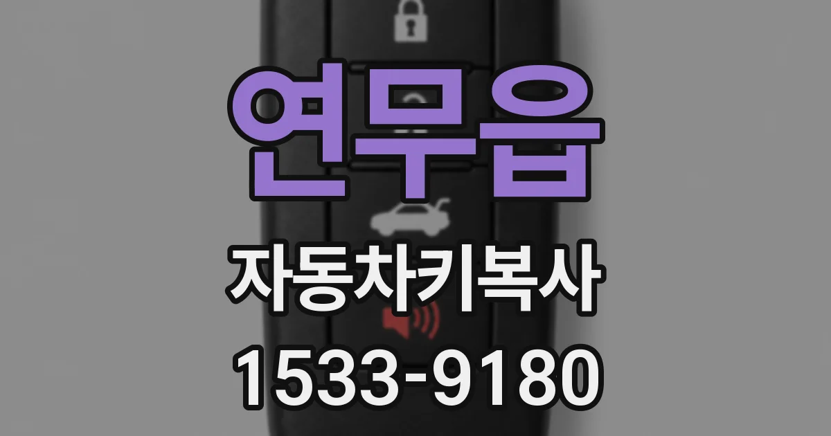 연무읍 자동차키복사