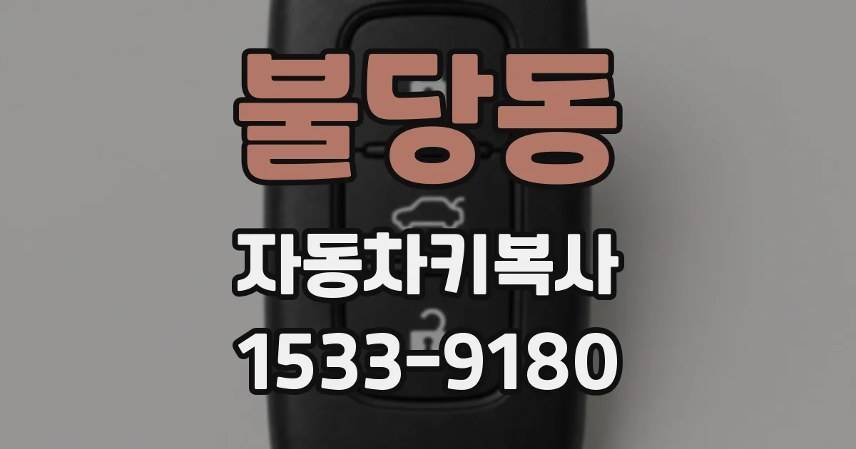 불당동 자동차키복사