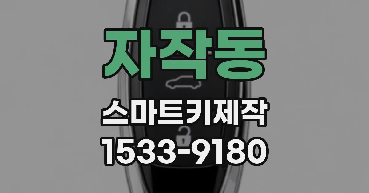 자작동 스마트키제작