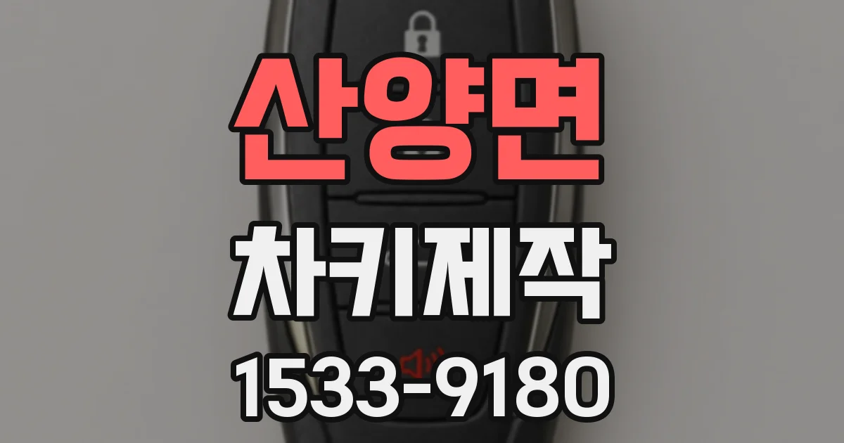 산양면 차키제작