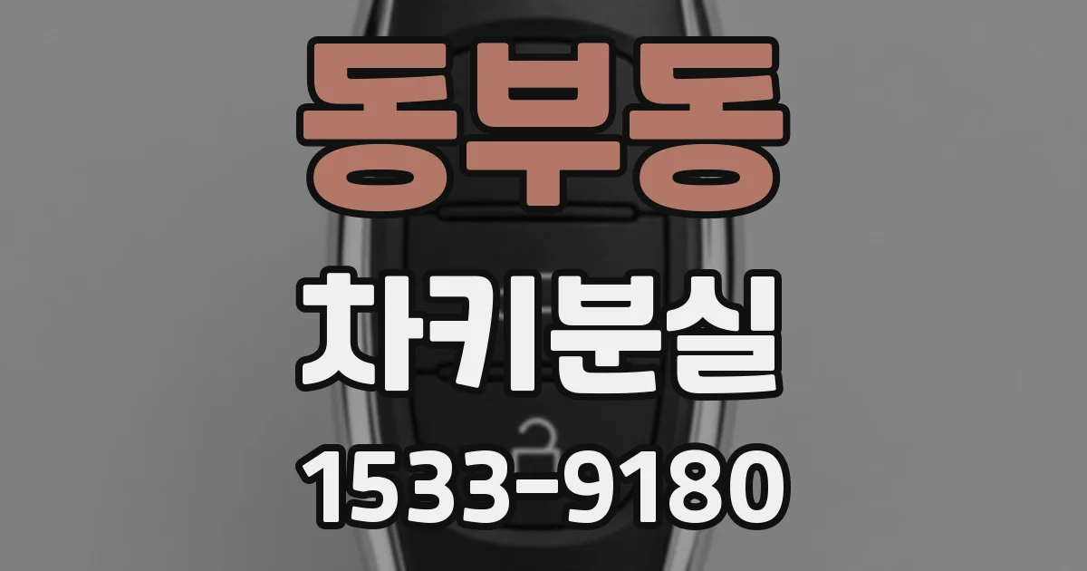 동부동 차키분실