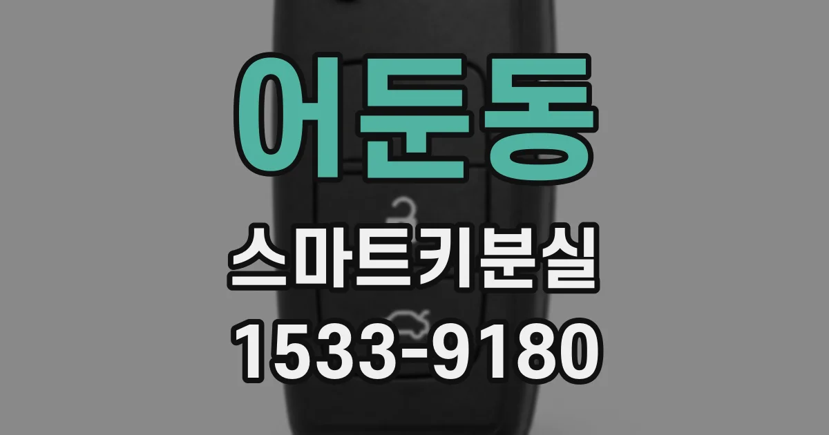 어둔동 스마트키분실