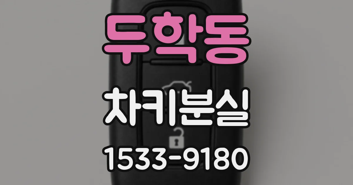 두학동 차키분실