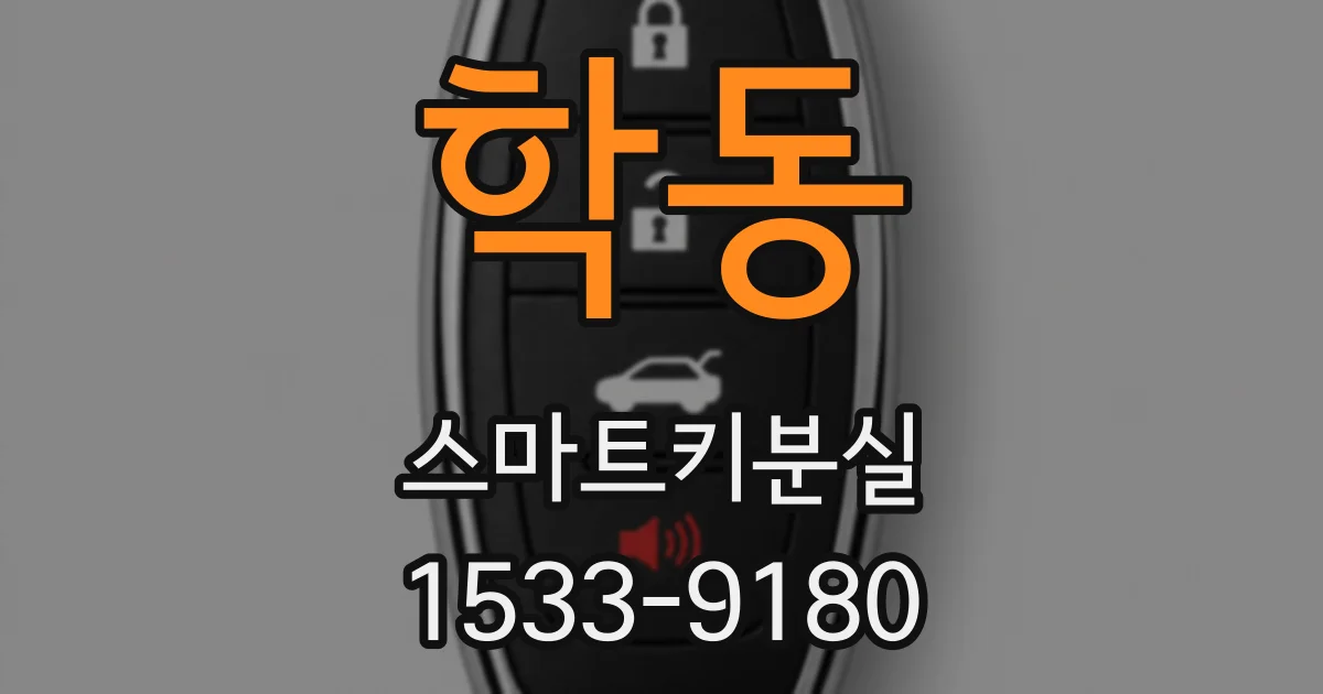 학동 스마트키분실