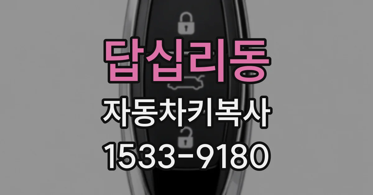 답십리동 자동차키복사