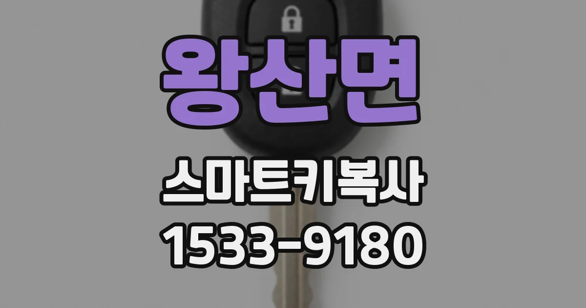 왕산면 스마트키복사