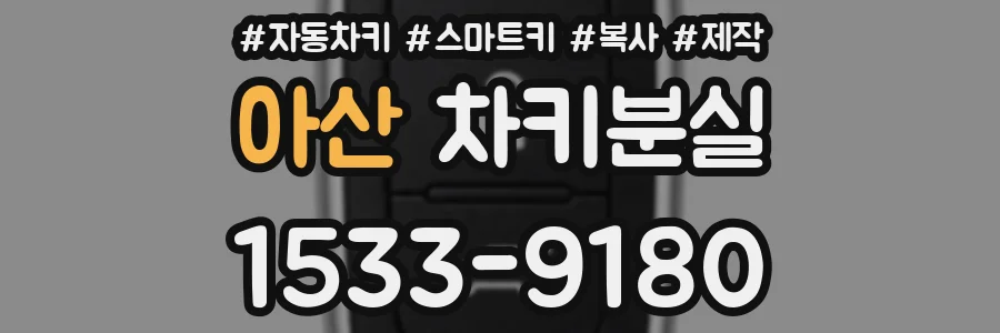아산 차키분실