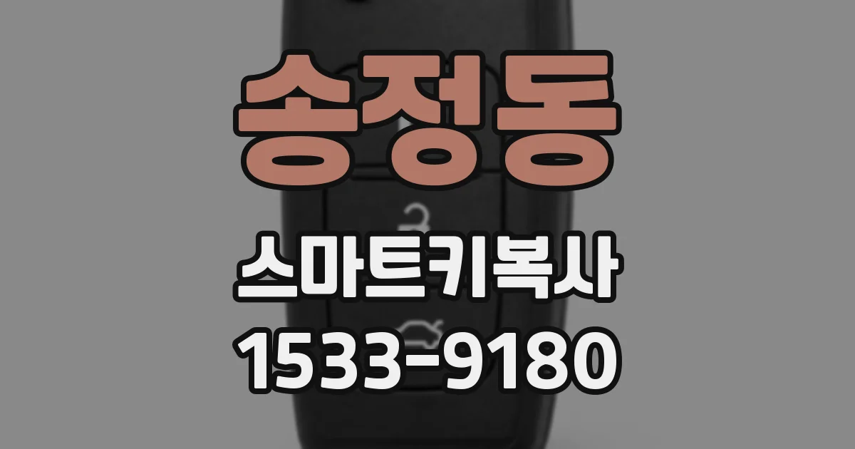 송정동 스마트키복사