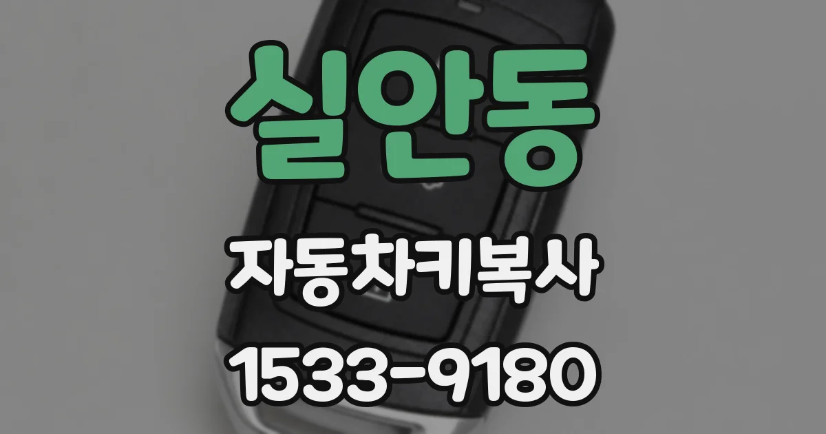 실안동 자동차키복사