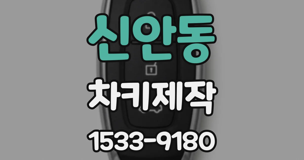 신안동 차키제작