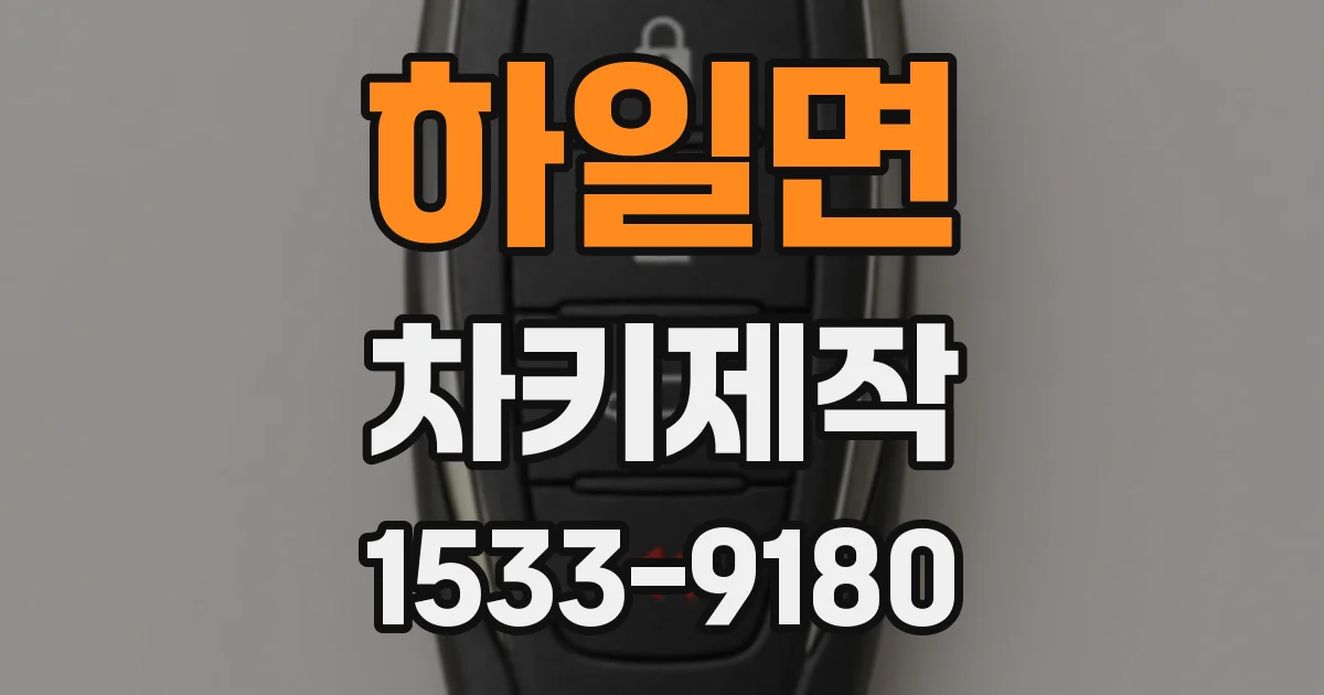 하일면 차키제작
