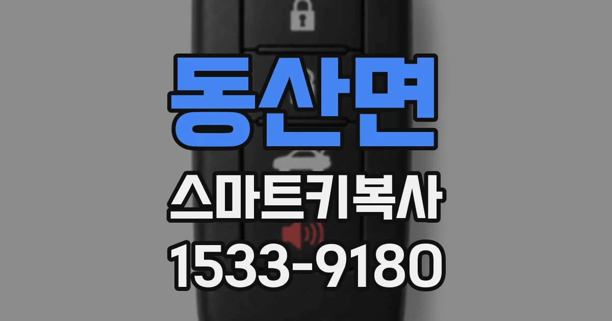 동산면 스마트키복사