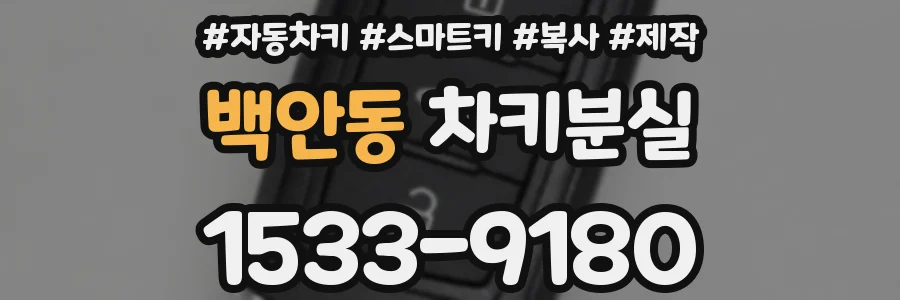 백안동 차키분실