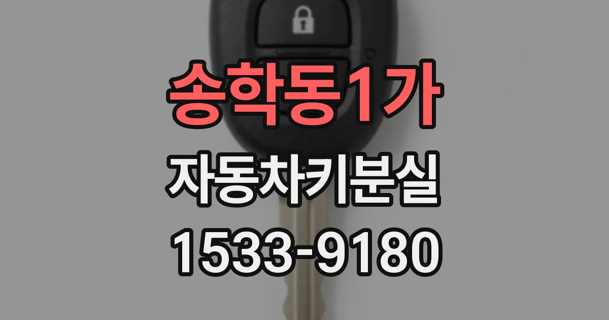 송학동1가 자동차키분실