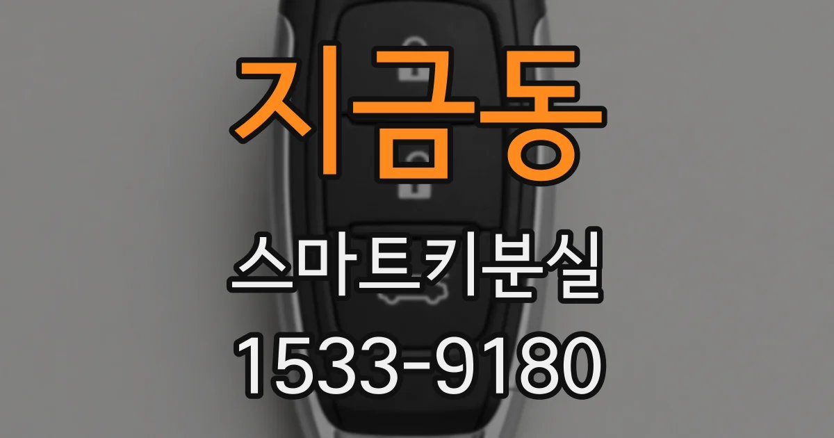 지금동 스마트키분실