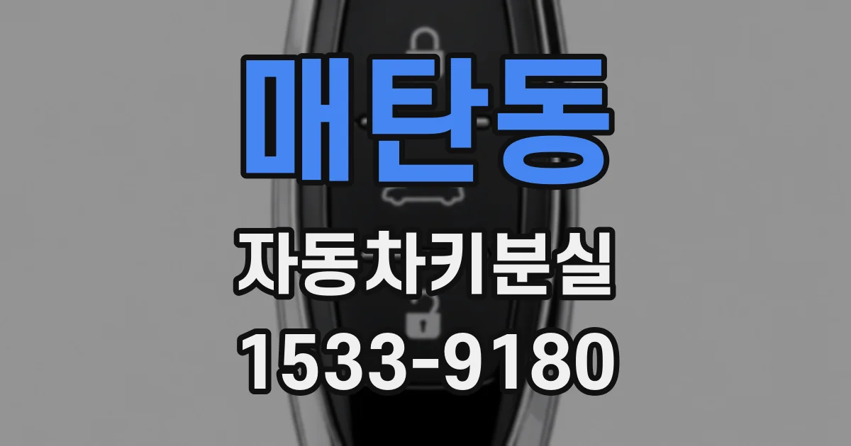 매탄동 자동차키분실