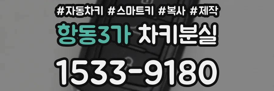 항동3가 차키분실