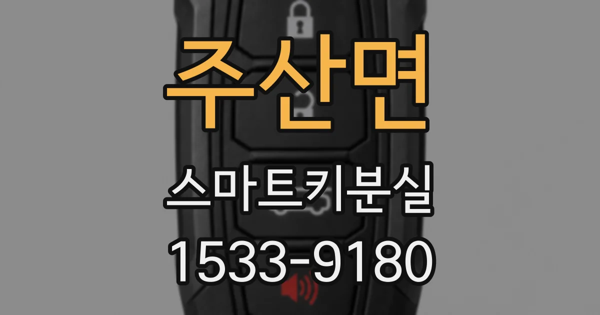 주산면 스마트키분실