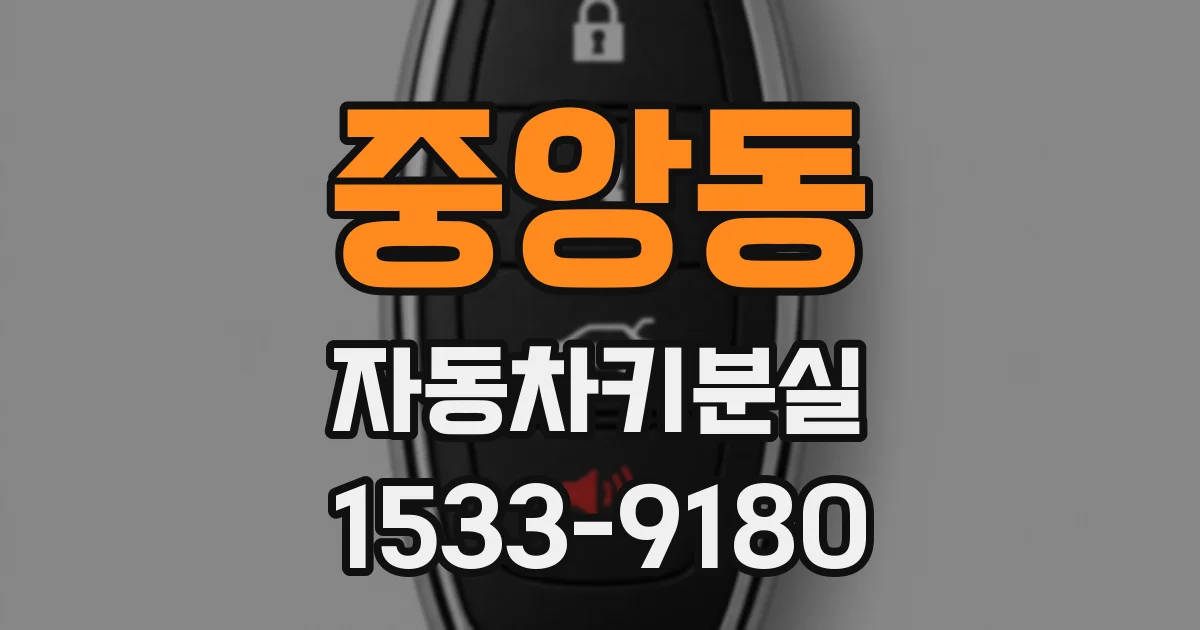 중앙동 자동차키분실
