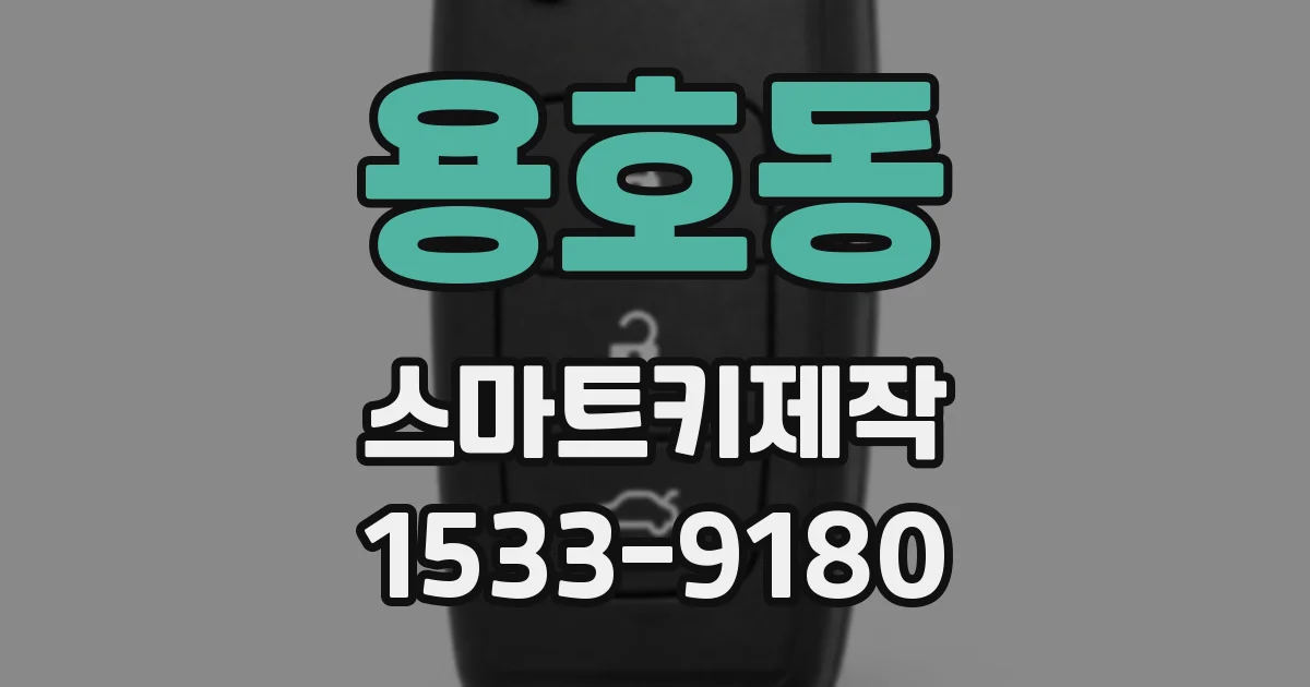 용호동 스마트키제작