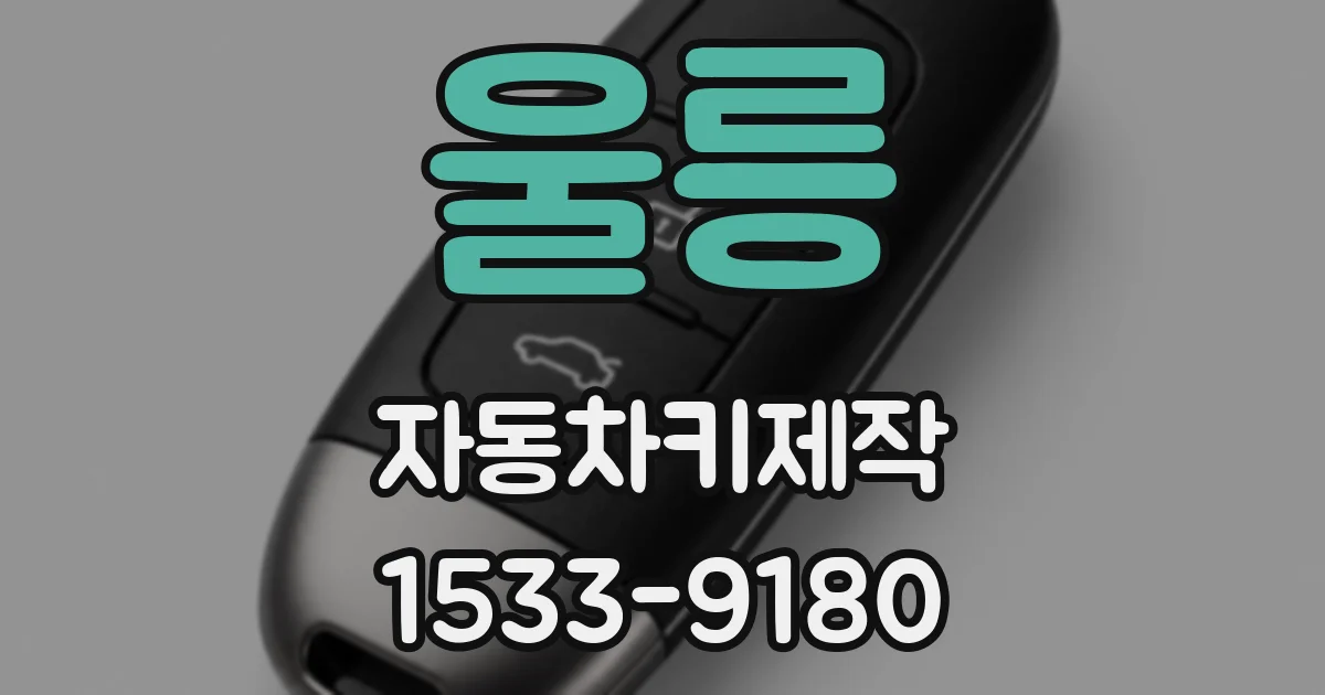 울릉 자동차키제작