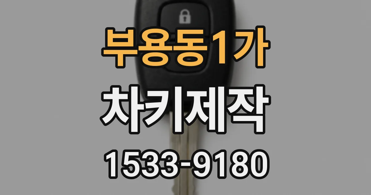 부용동1가 차키제작