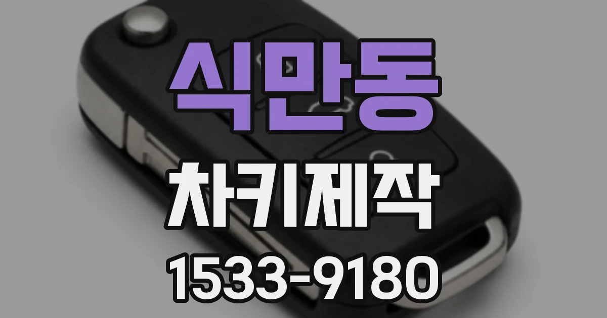 식만동 차키제작