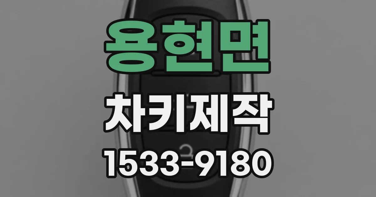 용현면 차키제작
