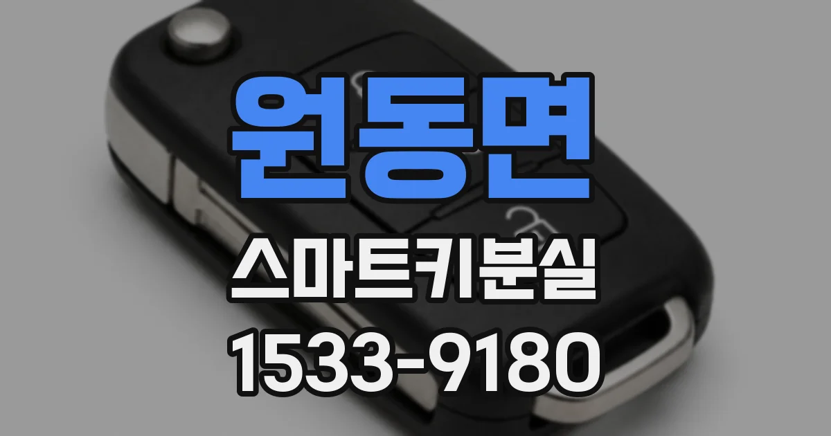 원동면 스마트키분실