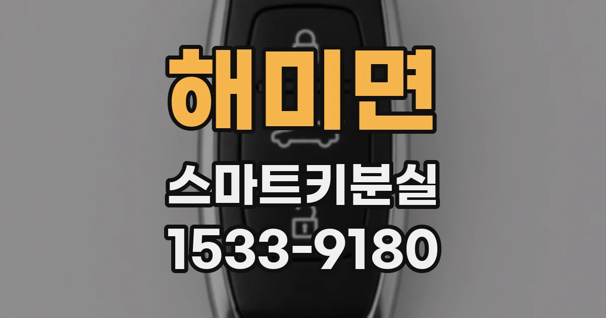 해미면 스마트키분실