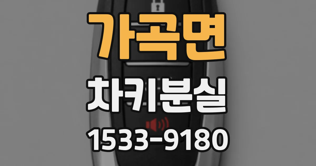 가곡면 차키분실