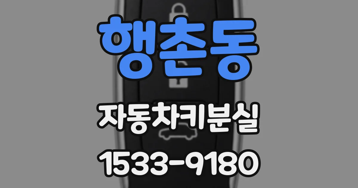 행촌동 자동차키분실