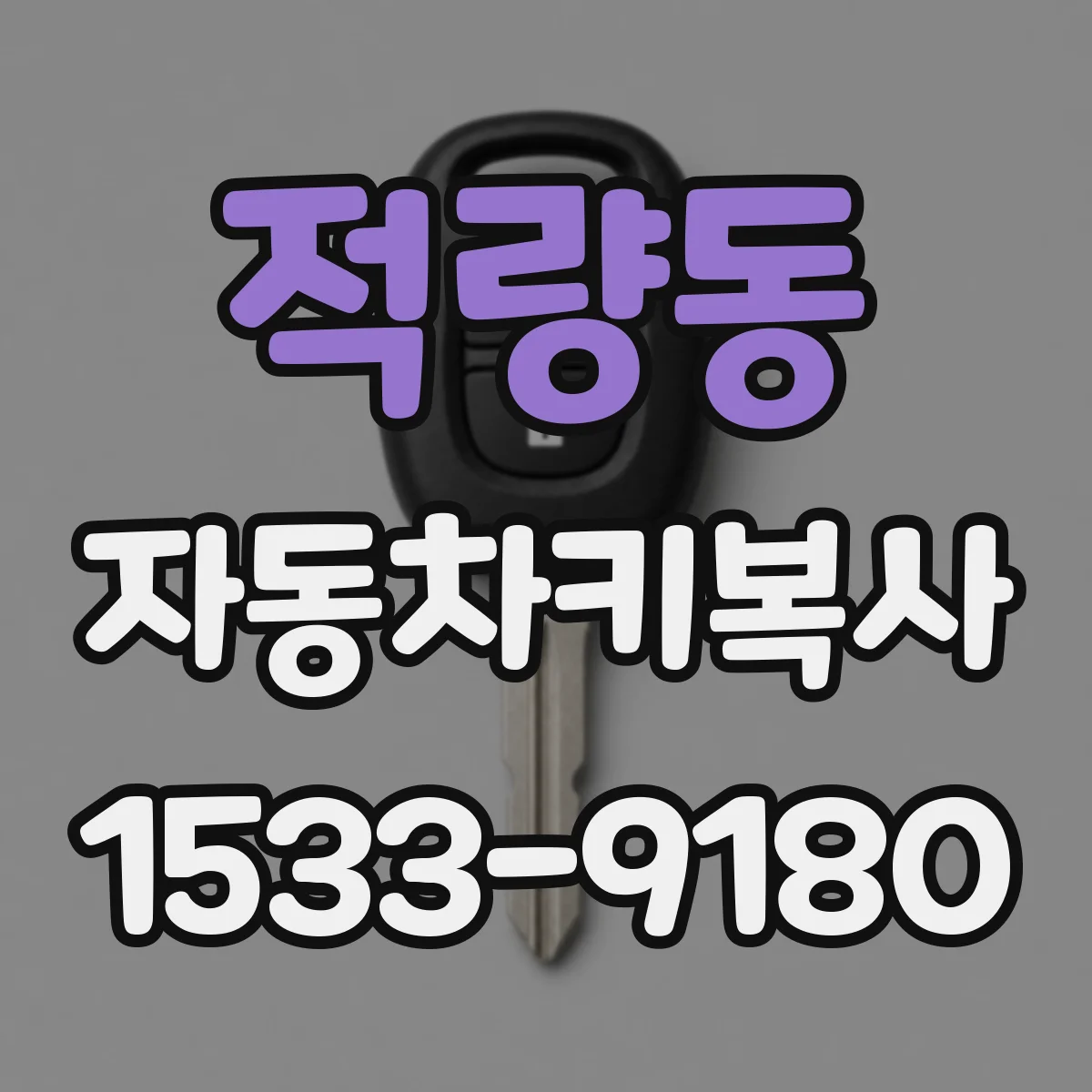적량동 자동차키복사
