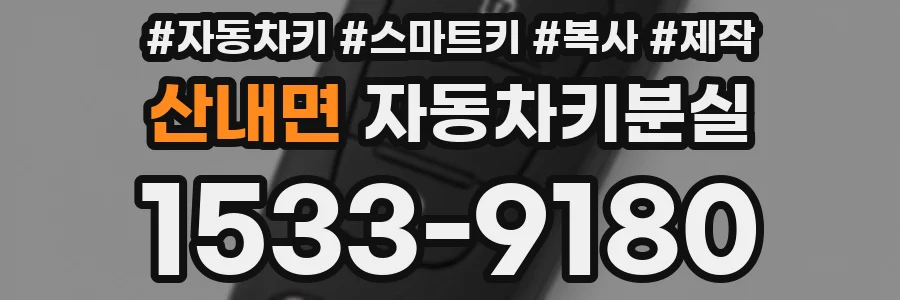 산내면 자동차키분실